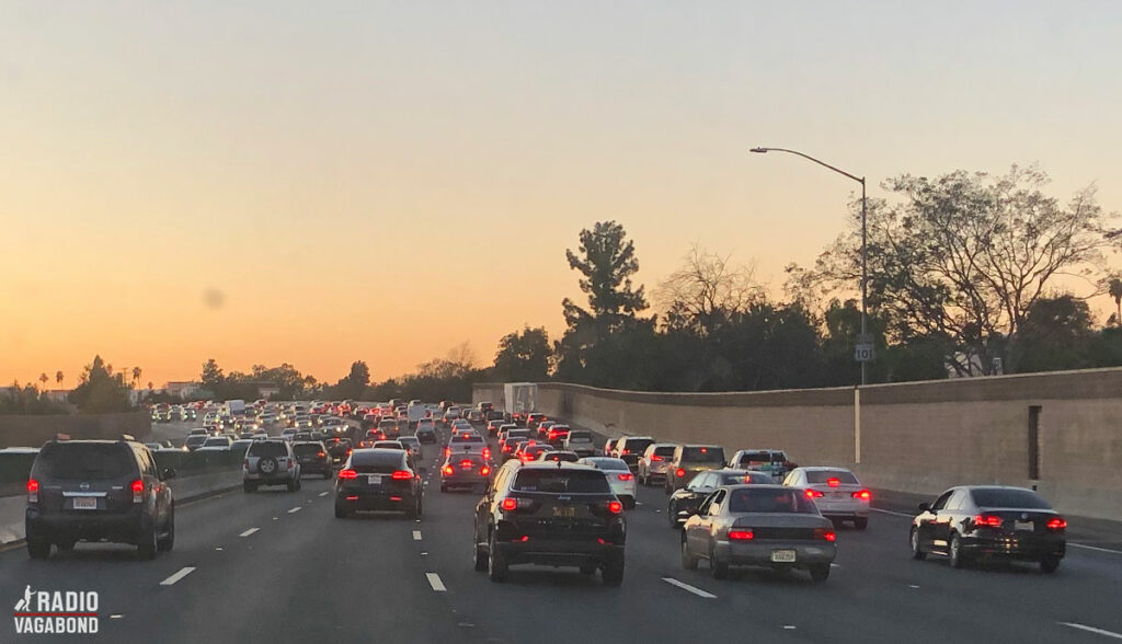 Trafikken hjem var også ret tæt. Men sådan er Los Angeles.