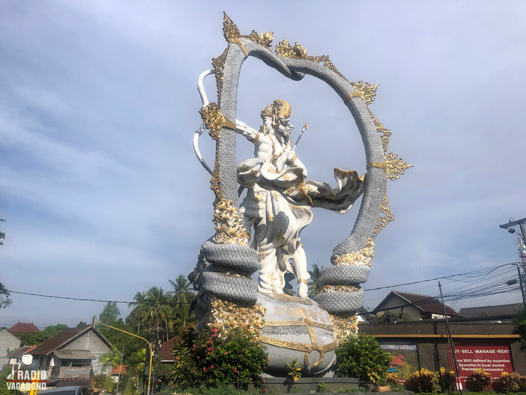 Vi kom blandt andet forbi den berømte Ajuna Statue i Ubud